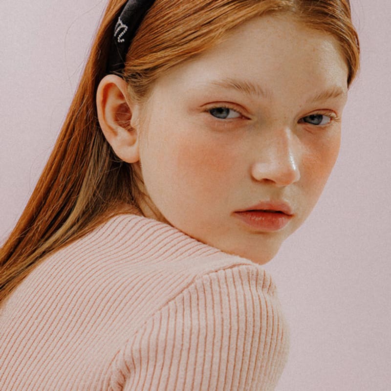 Mellotory Slim Stone Satin Hairband (black)