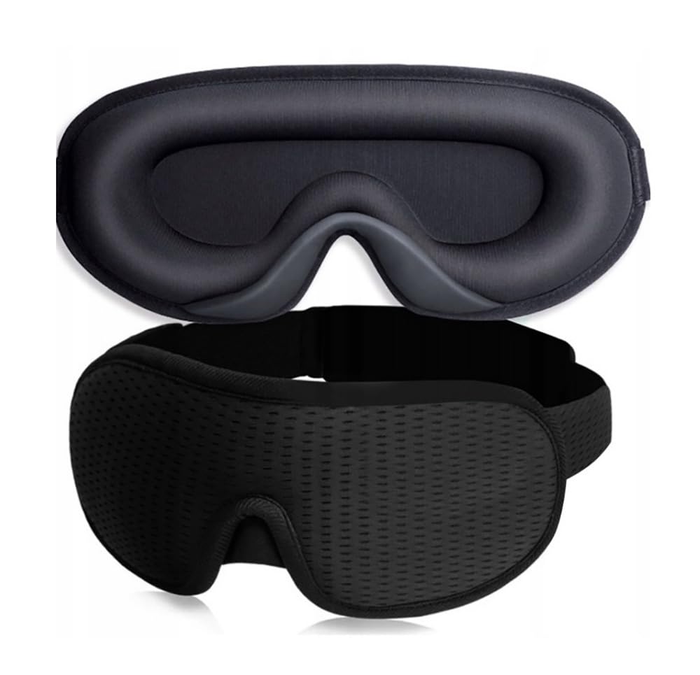 

3D Sleeping Eye Sleep 3D Light Comfortable Unisex [Cedar Eight] Mask, Soundly, Structure, 99.99% Blocking, Lightweight, Sleep, Travel, Nap, Nap, чёрный