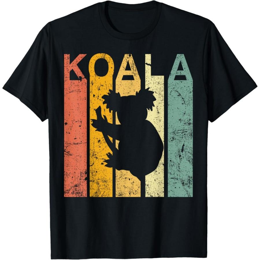Retro Vintage Koala T-Shirt Cute Koala Bear T-Shirt T-Shirt XXXXXL чёрный