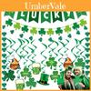 St.patrick's Day Lucky Letter Flag Clover Party Decoration Supplies