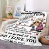 1PC To Granddaughter Gifts Blanket, Throw For Sofa, Bed, Travel, Printing Blanket With Soft And Warm Fabric yy250918199