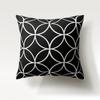 Nordic simple fashion svart og hvitt geometrisk polyester putetrekk 45x45cm Sofa Stol bil putetrekk Home decor Putetrekk