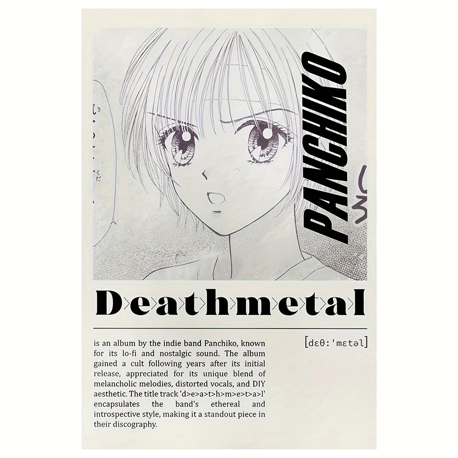 Panchiko Deathmetal Album Art Tapestry Single Print Retro Stylish Tapestry Home Bedroom Dorm Music Studio Lo Fi Indie Vibe Decor 74x94cm(29x37in)