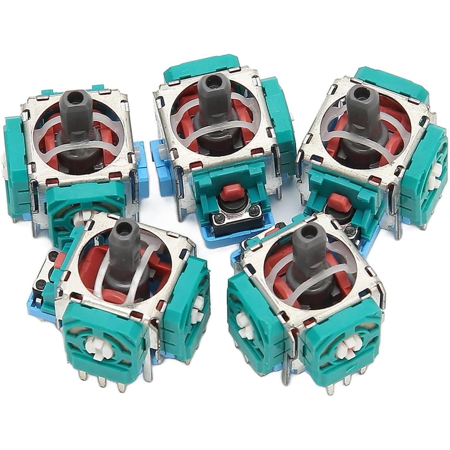3D Joystick Analog Stick, 5Pcs Replacement Joystick Game Controller Analog Stick Module for PS5 Game Controller зелёный
