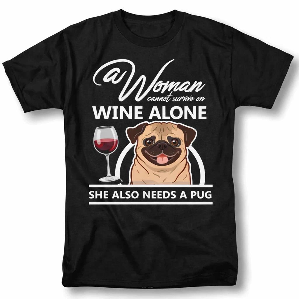 Women Need a Pug Shirt, Funny Pug Lover Tee, Mens Graphic T-Shirt M