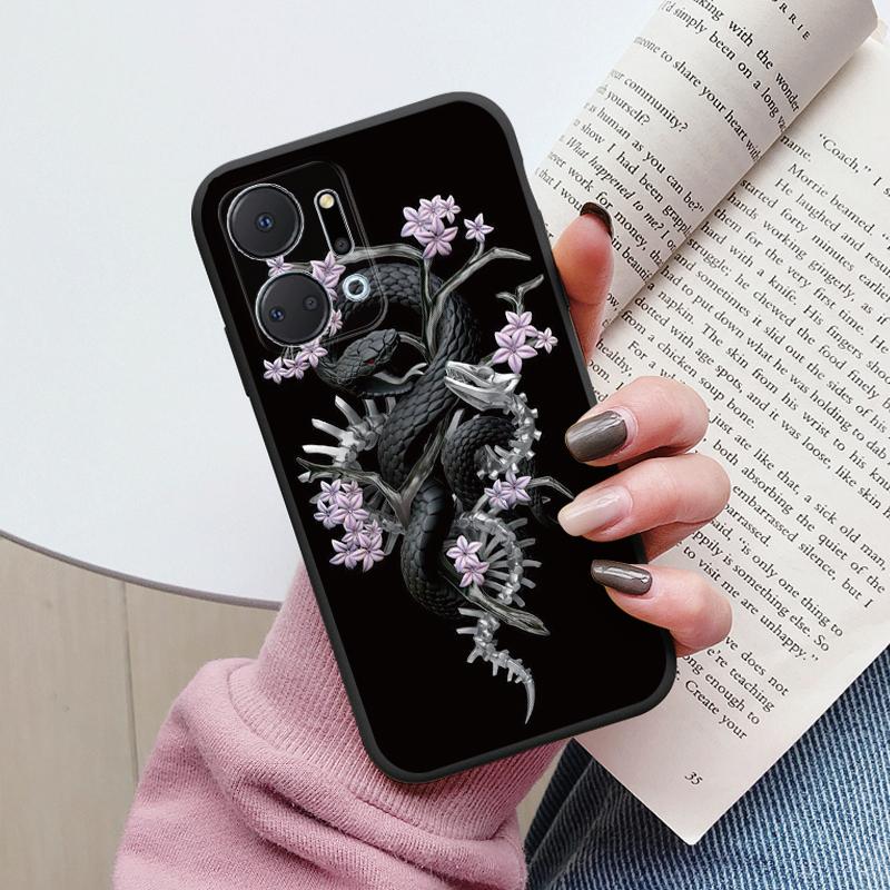 Case For Honor X7a 6.75 inch Cute Heart Flower Back Cover Soft Silicone Matte Protective Funda For Honor X7b X7c X7d X8b X8c TPU