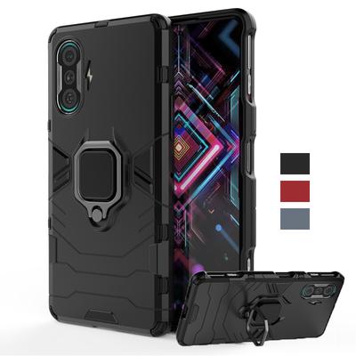 For Xiaomi Redmi K40 Gaming Case Magnetic Ring Stand Holder Shockproof Bumper Armor Phone Cover Redmi K40 K50 Gaming Case