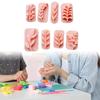 8x Clay Stamps Embossing Multipurpose DIY Cookies Reusable Portabl Jewelry Making for Earrings