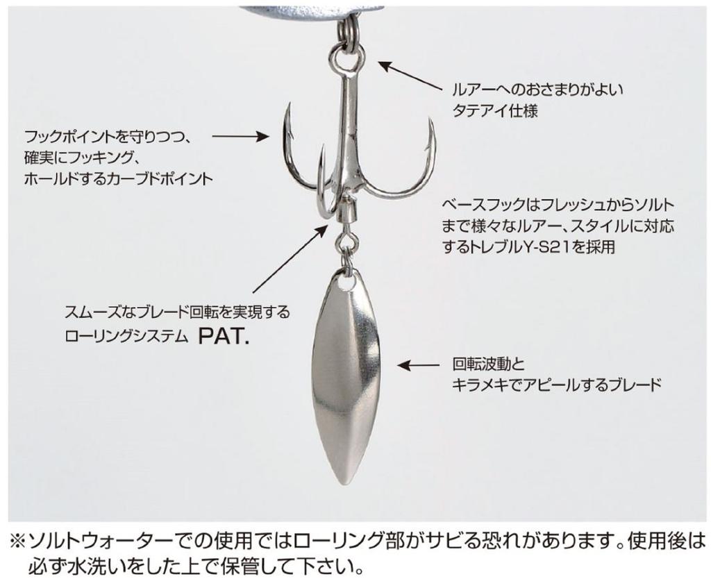 Decoy Y-S21BT Treble Hook Blade Treble Hooks Size 4 (7516)