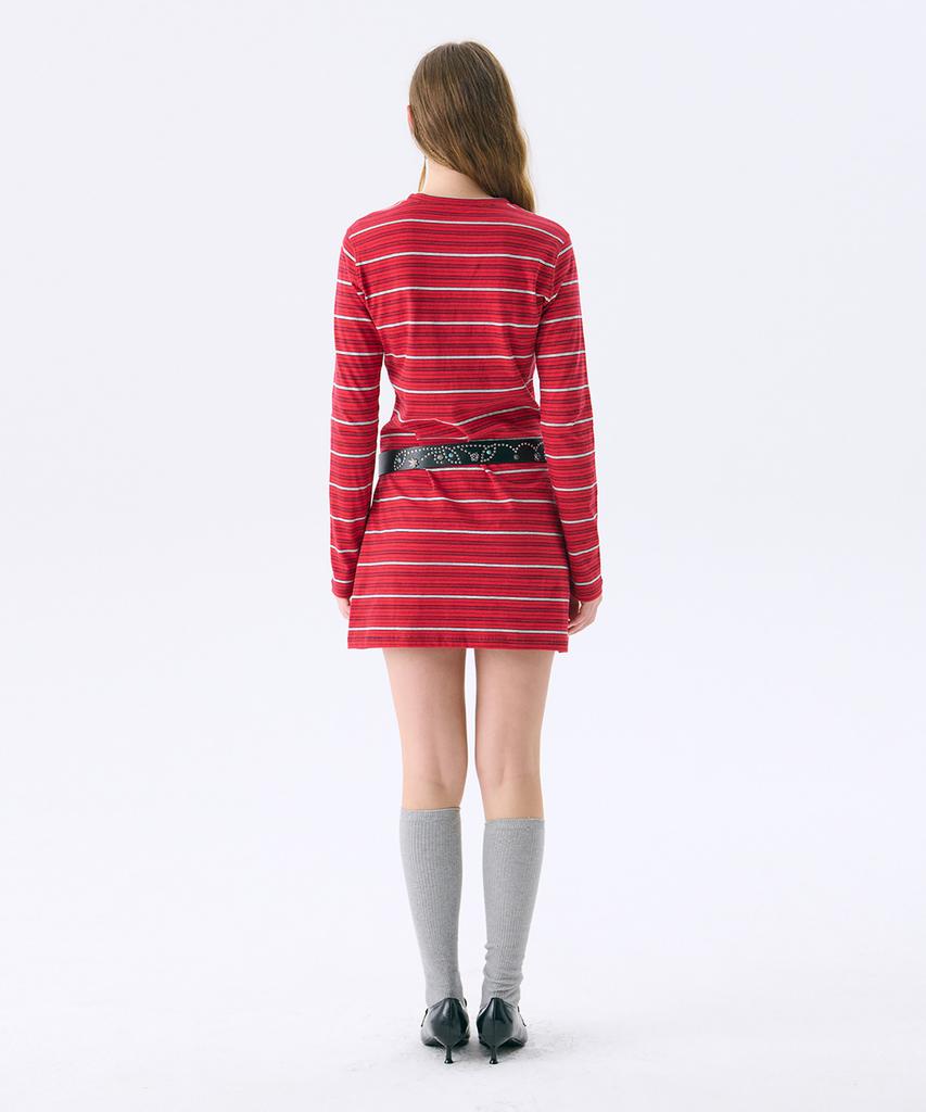 Jun Jun Space Mini Jersey Dress_Red