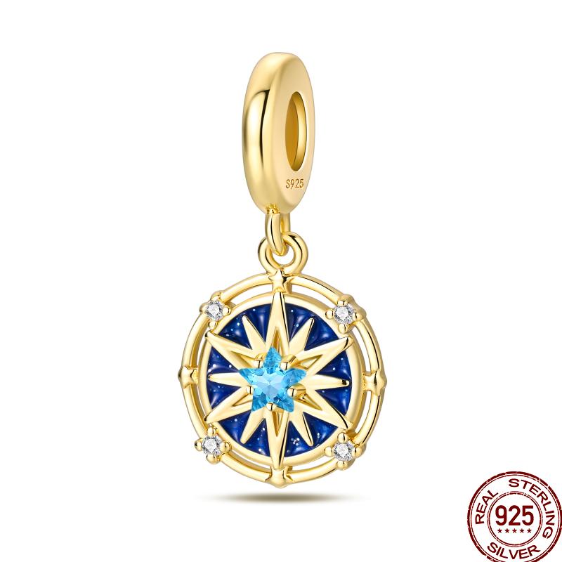 Copper Shiny Zirconia Gold Butterfly Charm Beads Fit 3Mm Original Bracelet Exquisite Diy Birthday Jewelry