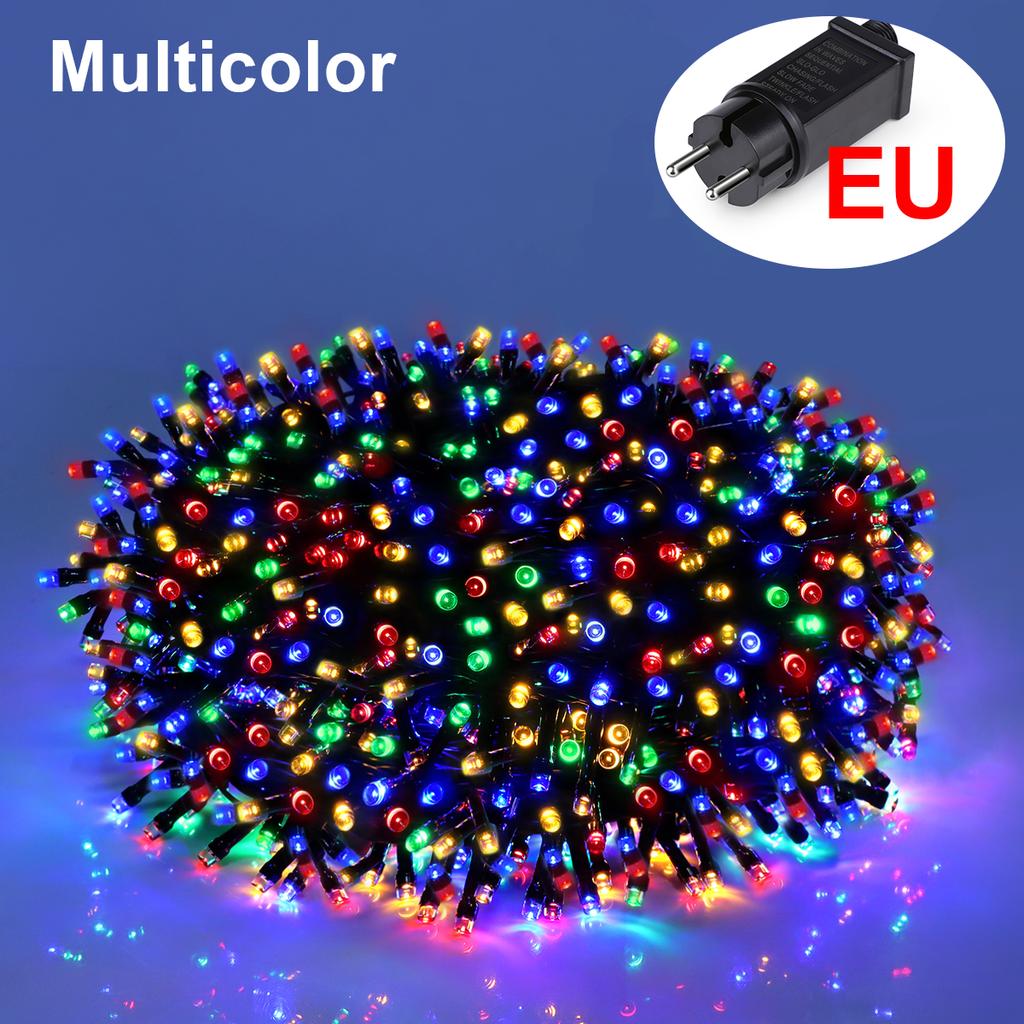 10M-100M Fairy Lights LED String Garland Christmas Light Waterproof Outdoor Indoor For Tree Street Wedding Party 2025 Decoration