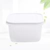Fruit Crisper Storage Container for Vegetables Kitchen Home Transparent Sealed Design Easy Clean Compact PP Material Drainer
