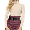Women's Fashion Casual Solid Color Sweater Long Sleeve Slim Sweater Pullover Top