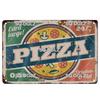 Italienische Pizza Vintage Metallschild Blechschild Vintage Dekoration Man Cave Plakette Hauswanddekoration Bar Schild Heimdekoration Poster