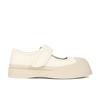 Cowhide version~ Velcro color matching little white shoes muffin platform casual Mary Jane shoes women's big head shoes