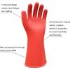 Electrical Insulated Lineman Rubber Gloves Electrician High Voltage Hand Shape Waterproof Safety Protective Work Gloves 12KV Insulating for Man Woman