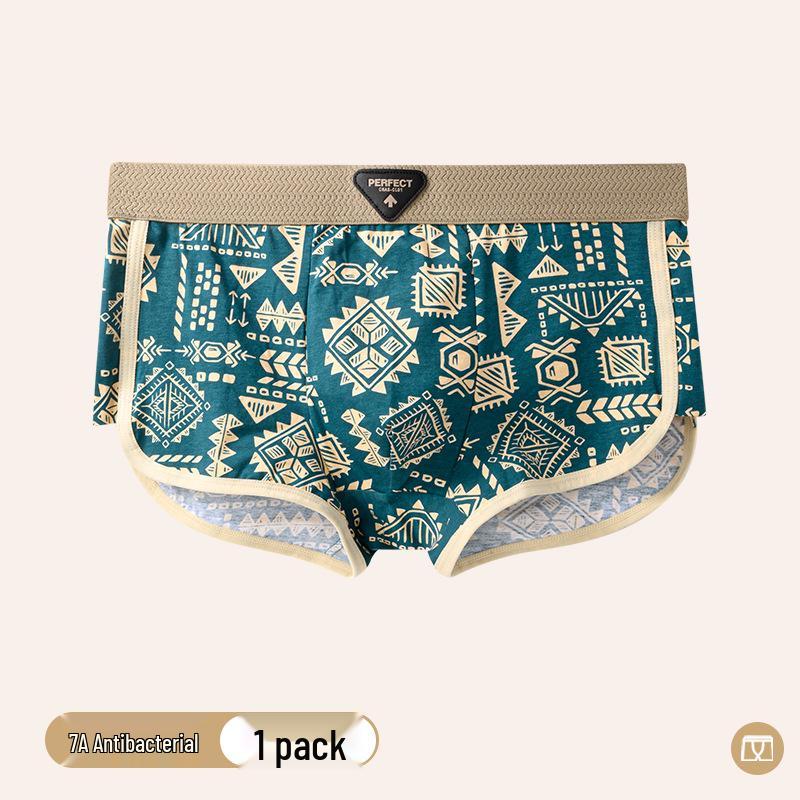 

Мужские ретро этнические мягкие хлопковые трусы с принтом - Удобные и дышащие L (100-120 jin)