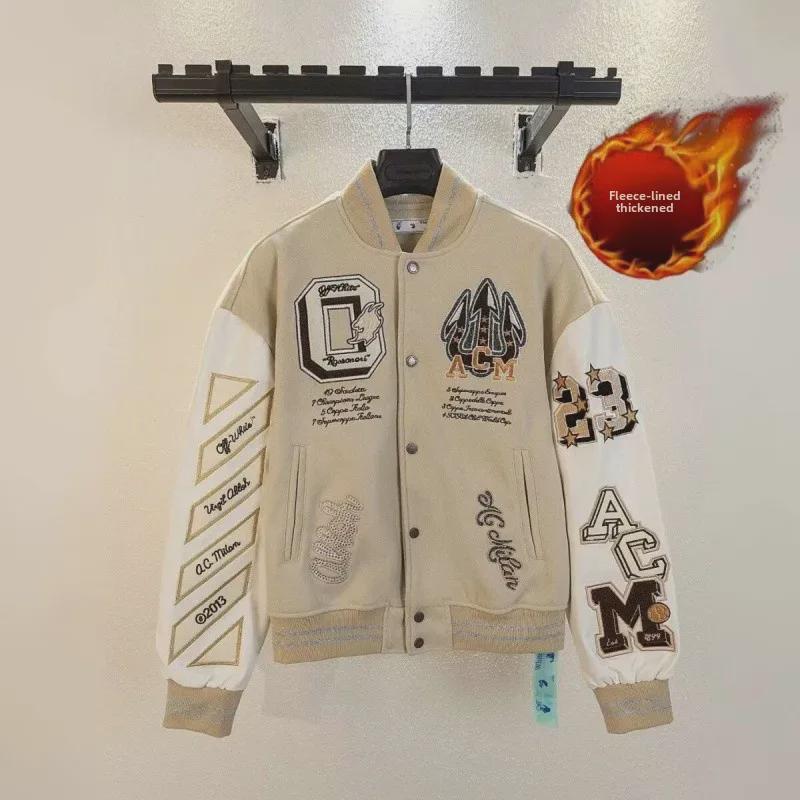 

«Модная мужская куртка High Street весна-осень 2024 года — Гонконг, японский Харадзюку, корейский стиль» L бежевый