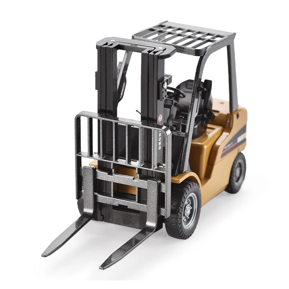 HUINA Excavators 1/50 Alloy Toys Scale Die-cast Forklifts Loader Bulldozer Road Roller Engineering Construction Car Boys Gifts