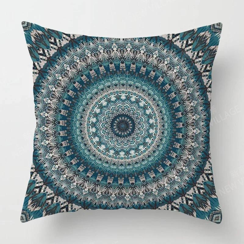 Fall Home Decor Autumn Living Room Throw Pillow Cover Sofa Boho Cushion Cover Mandala