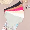 Damen Frühling und Sommer Dünn Sexy Persönlichkeit Wellige Kante Eis Seide Spurlos Atmungsaktiv Unsichtbar Niedrige Taille Slips