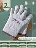 High-Temperature Resistant Silicone Oven Gloves - Non-Slip, Anti-Scald for Baking and Steaming