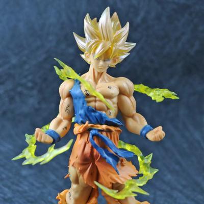 Figurină Fierbinte Anime Dragon Ball Son Goku Super Saiyan 17cm/6.69in Goku DBZ Figurină de Acțiune Figurine Cadouri Figurine Colecționabile pentru Copii
