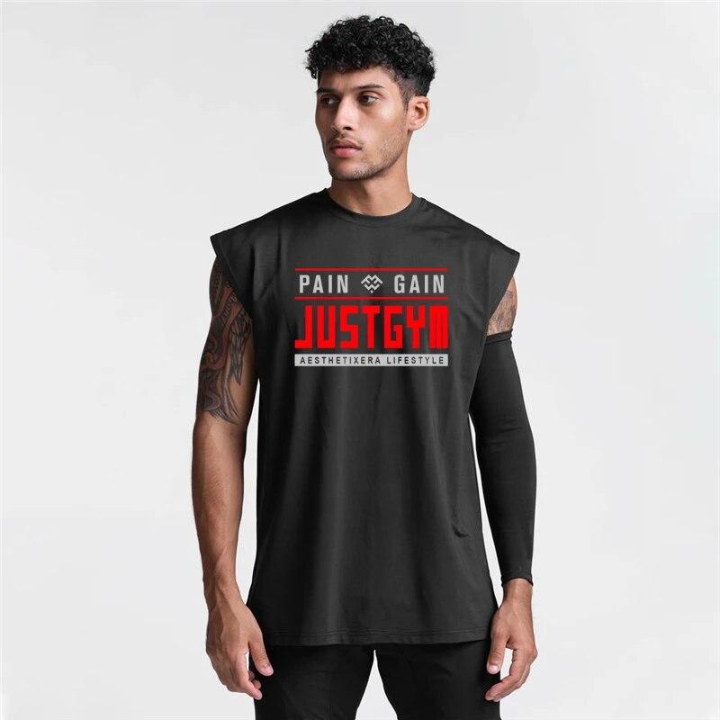 Do The Work  Mens Summer Mesh Quick Dry Bodybuilding Fitness Workout Breathable Letter Printed O-neck Stringer Singlets