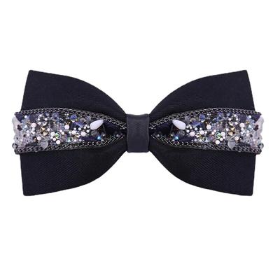 Fliege Männlichen strass blau bogen hochzeit bräutigam amtieren weibliche hochwertige kinder kleid krawatte
