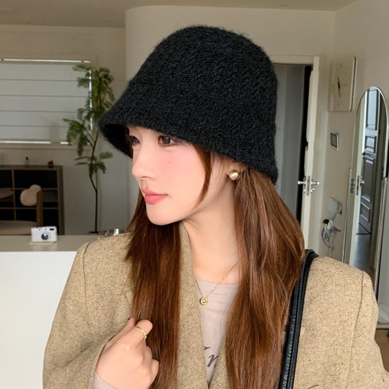 Fleece Ear Protectors, Warm Bucket Hat, Autumn and Winter Hat, Women's Fashion Basin Hat