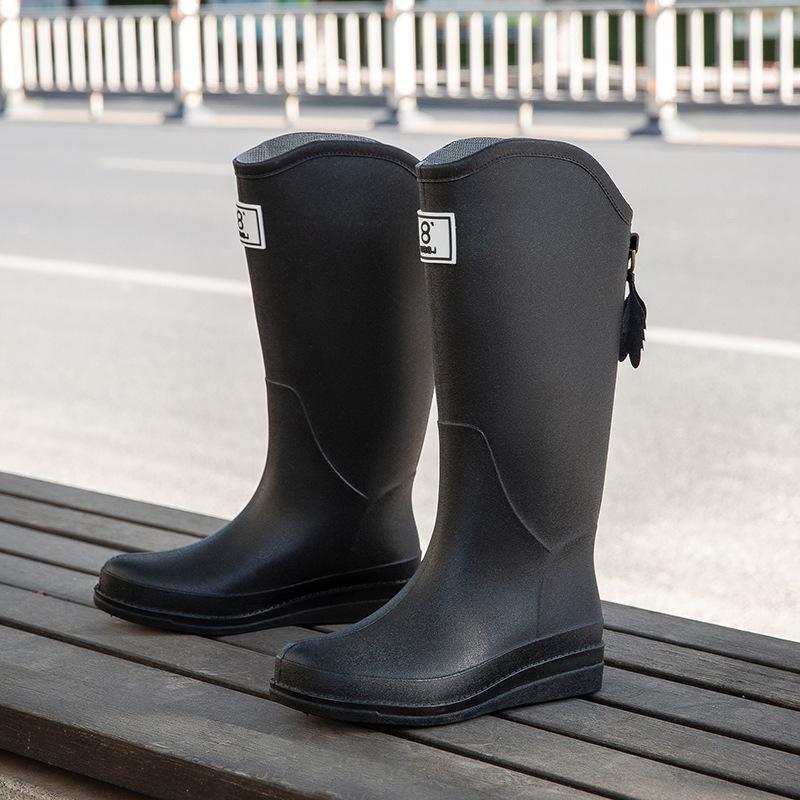 Tall Women's Waterproof Shoes Non-slip and Wear-resistant Rain Shoes Fashionable Korean Version Adult Outer Wear Water Boots Rain Boots