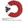 Christmas Wreath Plush Balls Bright Colors Lightweight Festive Atmosphere Wreath Holiday Season Decoration