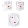 Three Grid Dining Plate Grid 211 Fat Reduction Plate Household Breakfast Utensils Ceramic Weight Loss Quantitative Dinner Plates