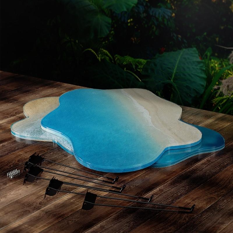 Mucegai din silicon pentru masă de râu, formă neregulată, picătură de masă, rășină, lut epoxidic, artizanat, ornamente, instrumente de bijuterii