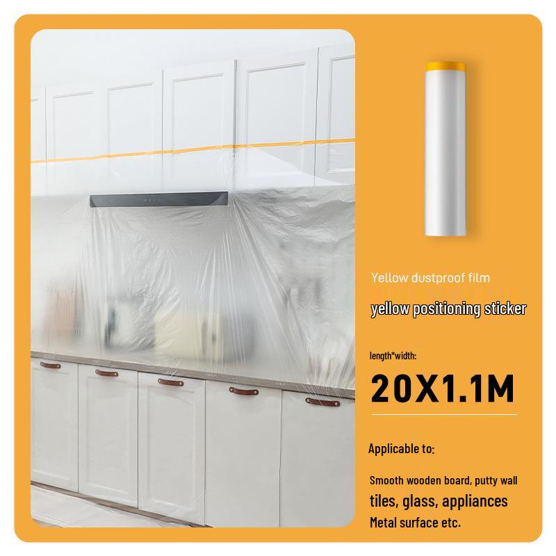 Dustproof Transparent Cover for Furniture Protection - Disposable Plastic Film