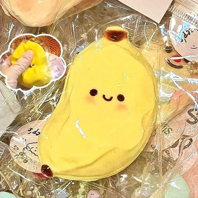 Toys Accessories Banana Squishy Banana Stress Fake Banana Fidget Funny Desk Stress Releasing Party Favors Simulation Banana