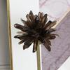Black Crystal Handicraft Natural Crystal Artificial Flower Metal Figurine Decorative Figurines Home Decoration Accessories