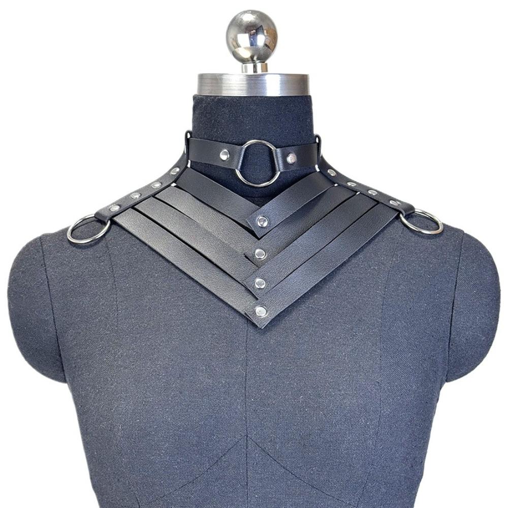 Women'S Sexy Pu Leather Collar Comfortable And Form-Fitting Fetish Erotic Collar Ideal For Parties Private Occasions