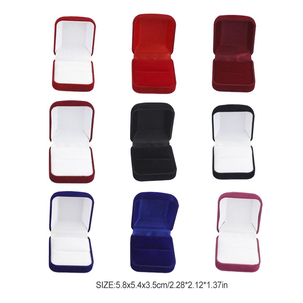 Simple Design Jewelry Display Box Ring Sleeve Clip Portable Holder Reusable Case Jewellery Container Accessories