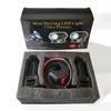 Dual-Color LED Spotlight: Electric Car/Motorcycle High/Low Beam Headlight with Steel Cannon Design for Super Bright Illumination