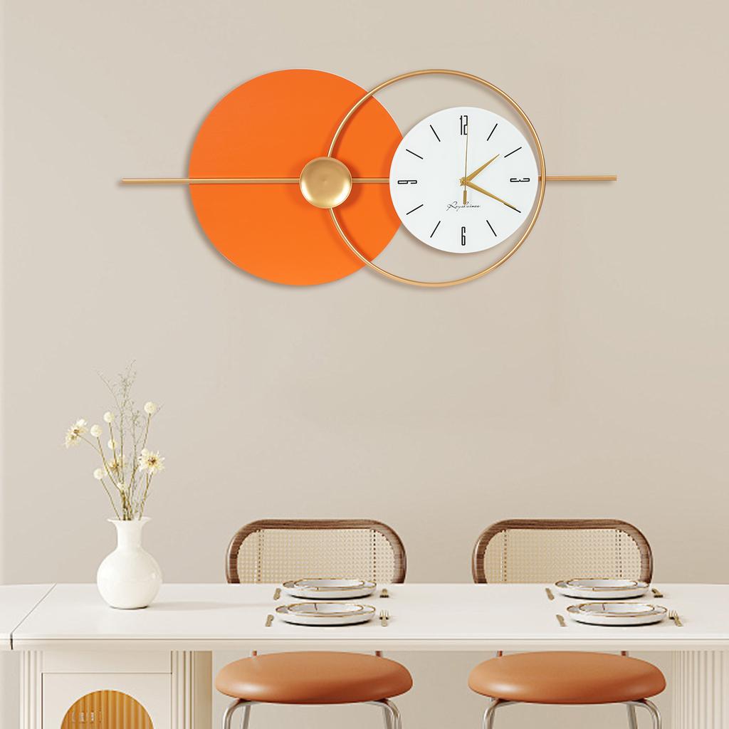 Minimalist Wall Clock, Small Modern Wall Decor Clock, Battery-Free, Silent Non-Ticking, Lightweight, 80x35cm (31.5x13.78in)