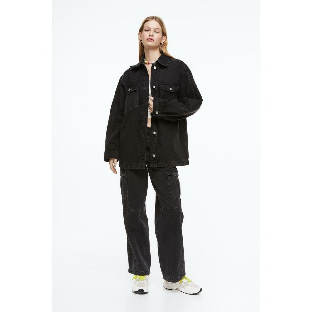 

H&M Shirt Jacket Black 1130767003