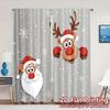 2D Flat Printing  JIT 2pcs   Curtains (Without Rod) Festive Fridge Fun Creative Modern Curtains Polyester Easy Install Curtains