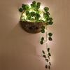 USB Artificial Vine Wedding Fairy Lights Christmas Tree Garland Light Flower Green Leaf String Lights Home Decor