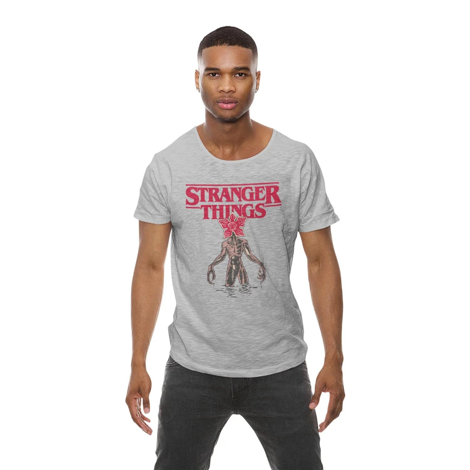 Stranger Things Logo Demogorgon T-Shirt S