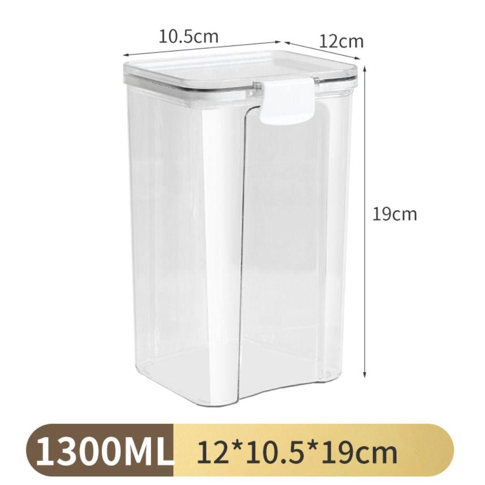 460/700/950/1300/1800ml Multiple Sizes Sealed Can PET and Silica Gel Kitchen Storage Supplies