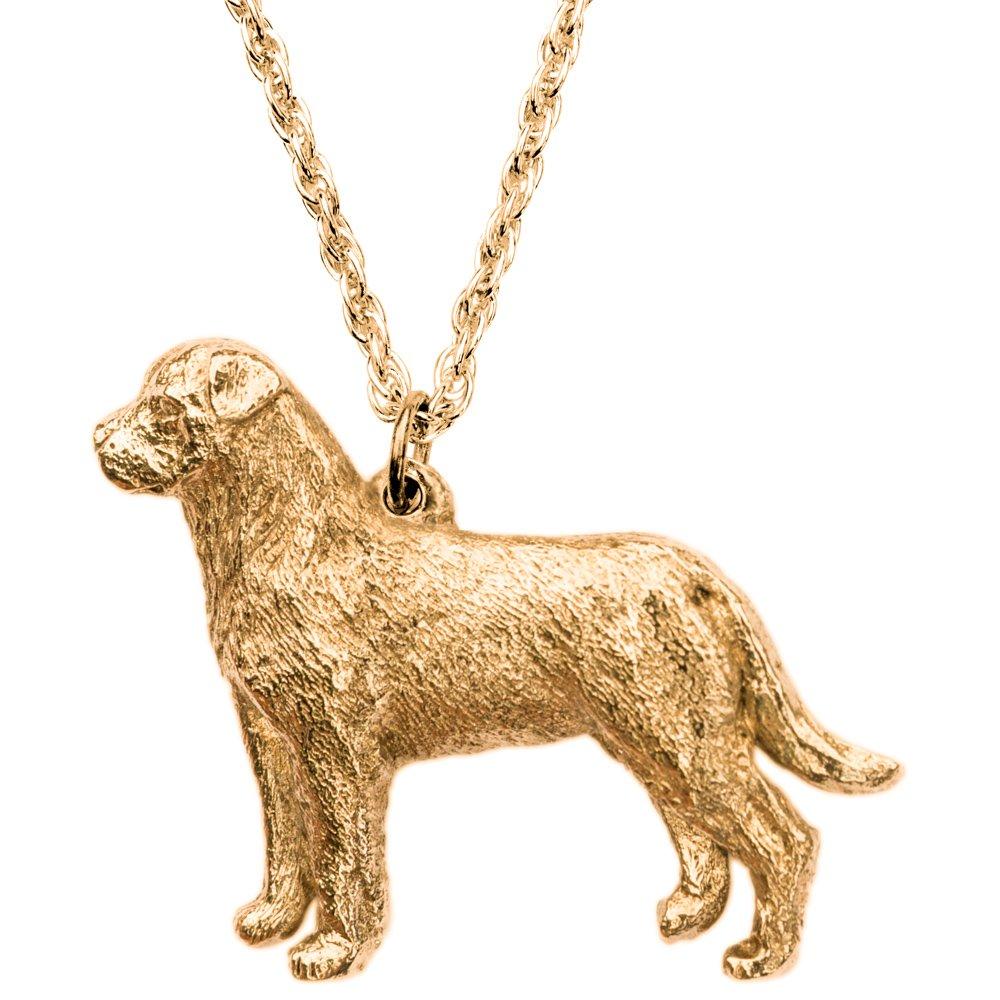 Rottweiler (undocked tail) British-made Art Dog Pendant Necklace Collection