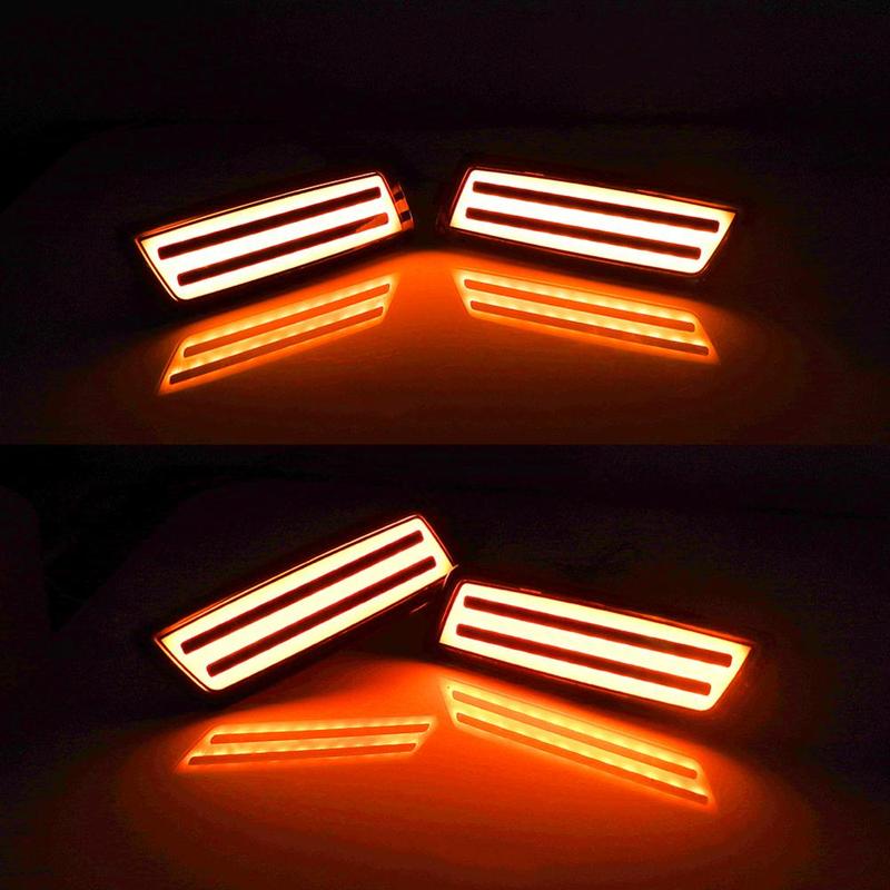 iJDM Amber LED Bumper Side Marker Light For Volkswagen 2006-2009 MK5 Golf/GTI Rabbit, 2005-2010 Jetta,OEM Front Sidemarker Lamps