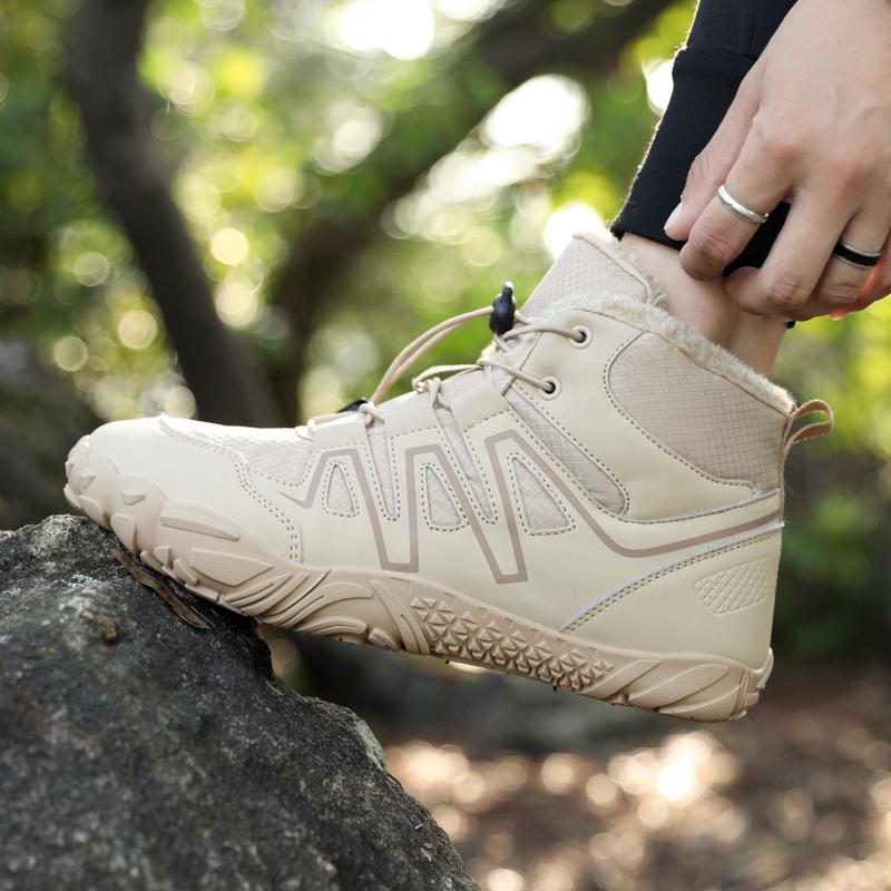 Winter Schneestiefel Herrenschuhe Damenschuhe Rutschfest Warm Weiches Plüsch High-Top Freizeitschuhe Flach Langlebige Outdoor Wanderschuhe Herren